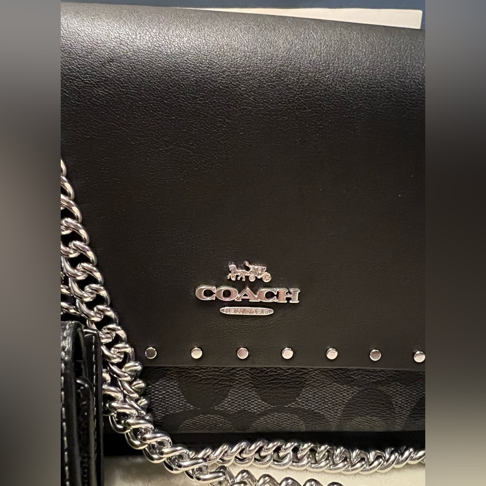 Coach Klare Crossbody Bag In Signature Canvas With Rivets with Micro Wallet Set - Picture 2 of 16